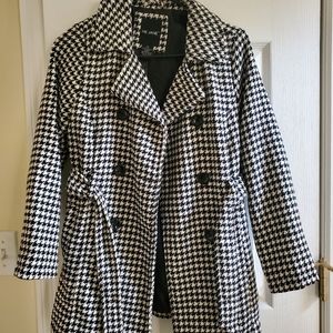 Girls Me Jane Houndstooth Peacoat